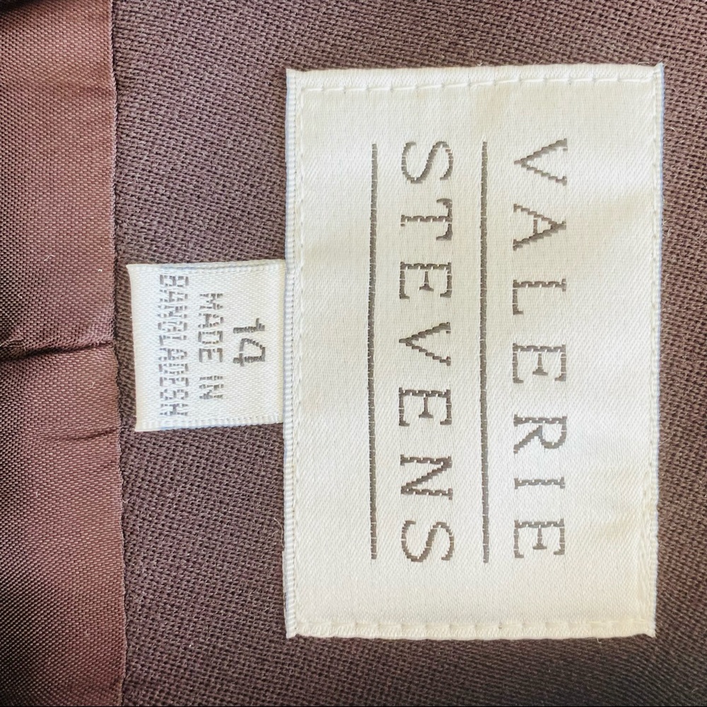 NWT Valerie Stevens brown jacket 14 - Picture 10 of 10